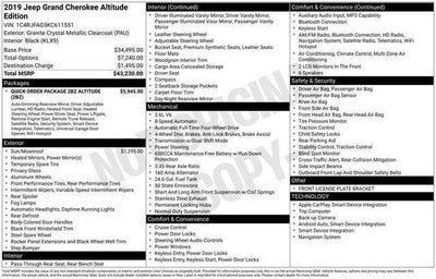 2019 Jeep Grand Cherokee Altitude