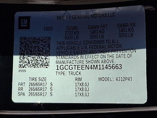 2021 Chevrolet Colorado ZR2