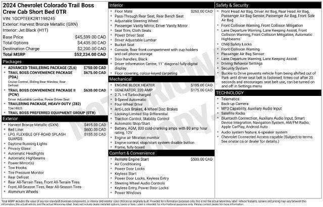 2024 Chevrolet Colorado Trail Boss