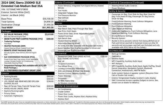 2024 GMC Sierra 2500 HD SLE