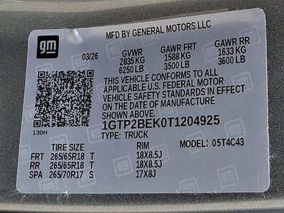 2026 GMC Canyon Elevation