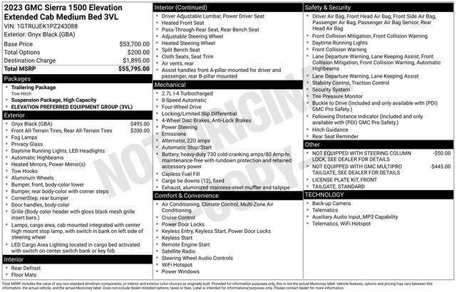 2023 GMC Sierra 1500 Elevation