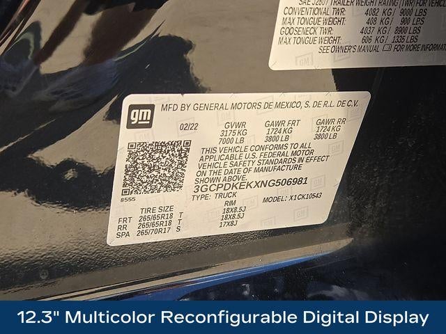 2022 Chevrolet Silverado 1500 LT (2FL)