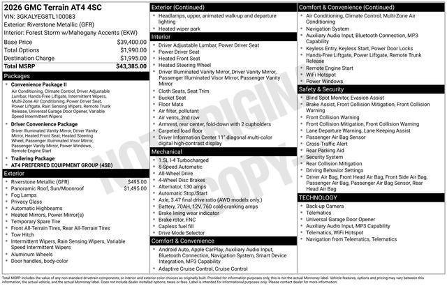 2026 GMC Terrain AT4