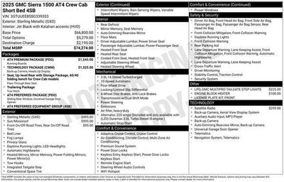 2025 GMC Sierra 1500 AT4