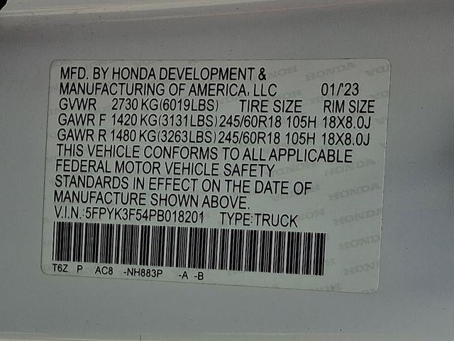 2023 Honda Ridgeline RTL