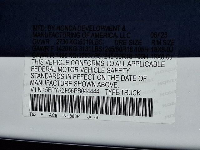 2023 Honda Ridgeline RTL