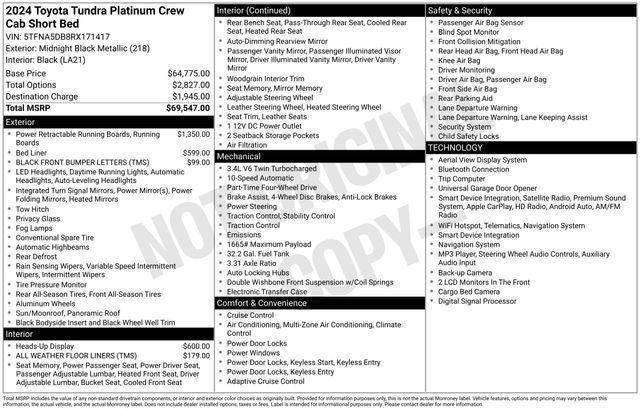 2024 Toyota Tundra 4WD Platinum