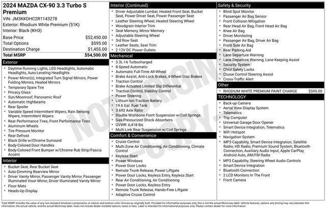 2024 Mazda Mazda CX-90 3.3 Turbo S Premium
