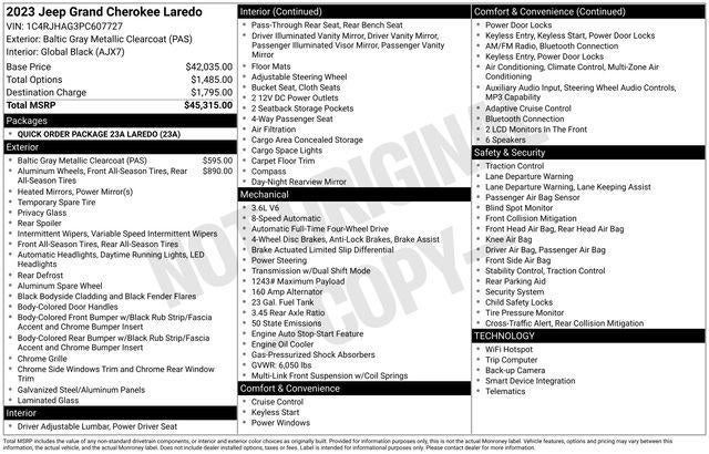 2023 Jeep Grand Cherokee Laredo 4x4