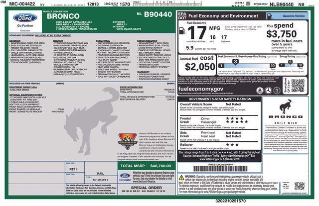 2022 Ford Bronco Badlands