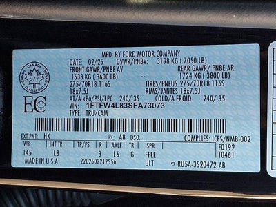 2025 Ford F-150 Tremor