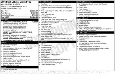 2005 Buick LeSabre Limited
