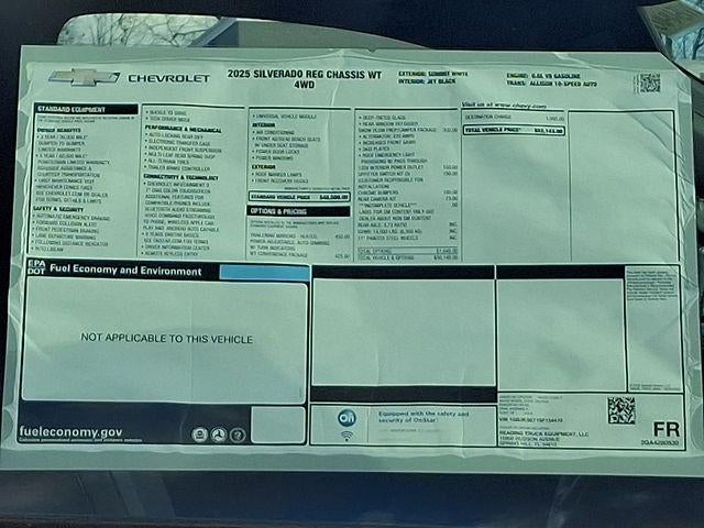 2025 Chevrolet Silverado 3500 HD Chassis Cab Work Truck