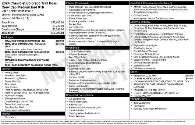 2024 Chevrolet Colorado Trail Boss