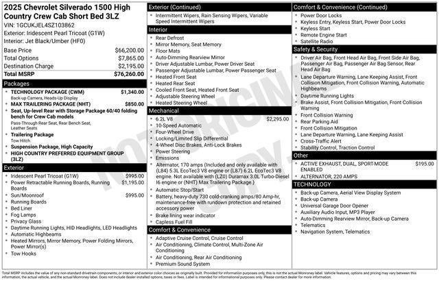 2025 Chevrolet Silverado 1500 High Country