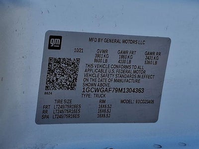 2021 Chevrolet Express Cargo 2500 Base