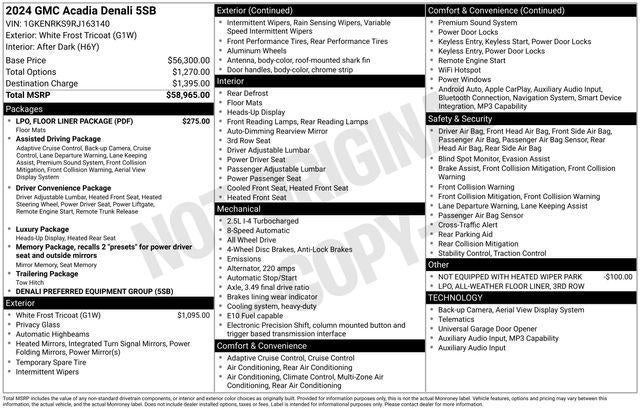 2024 GMC Acadia Denali