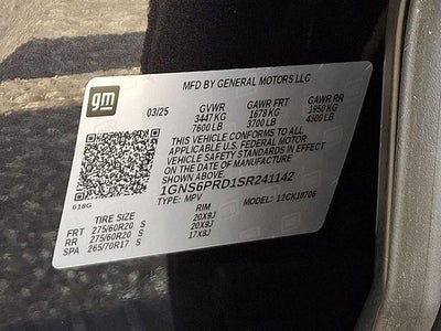 2025 Chevrolet Tahoe Z71