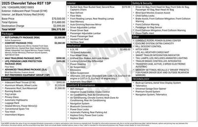 2025 Chevrolet Tahoe RST