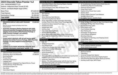 2024 Chevrolet Tahoe Premier