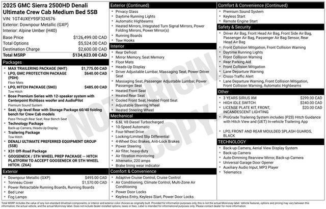 2025 GMC Sierra 2500 HD Denali Ultimate