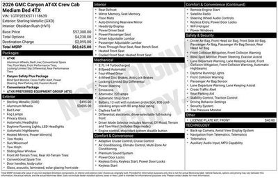 2026 GMC Canyon AT4X