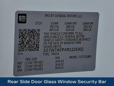 2024 GMC Savana Cargo 2500 Base