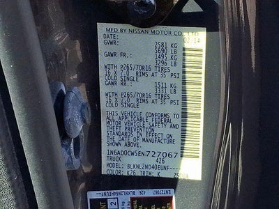 2014 Nissan Frontier SV