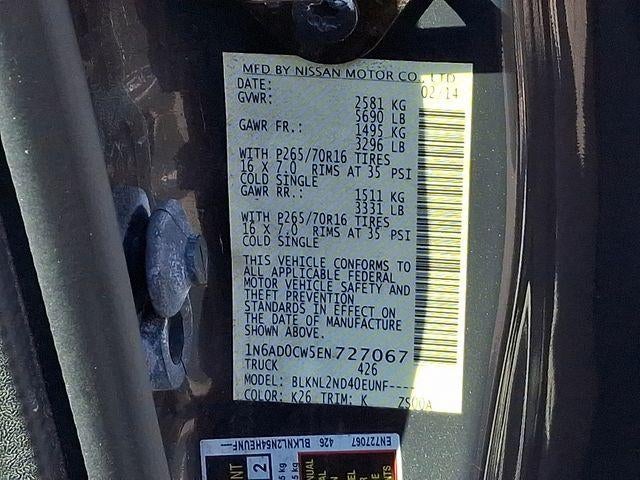 2014 Nissan Frontier SV