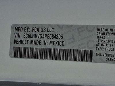 2023 RAM ProMaster Cargo Van Base