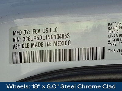 2022 RAM 2500 Big Horn Crew Cab 4x4 6'4" Box