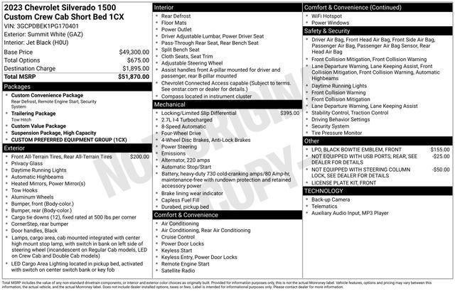 2023 Chevrolet Silverado 1500 Custom