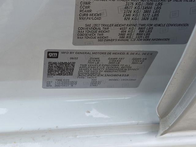 2022 Chevrolet Silverado 1500 Custom Trail Boss