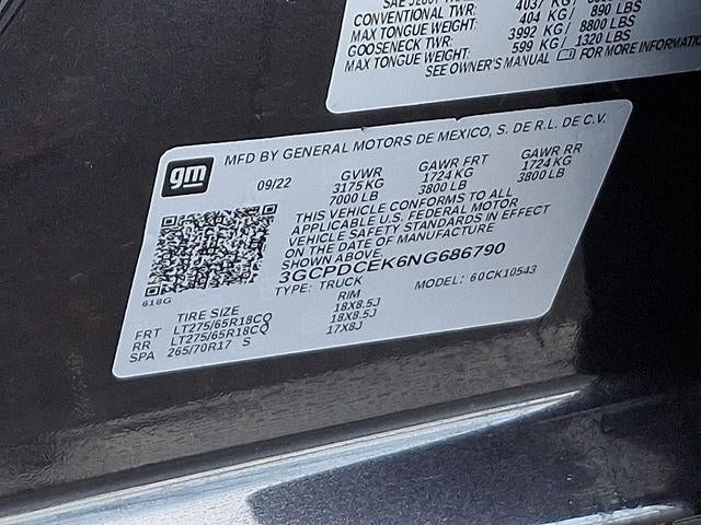 2022 Chevrolet Silverado 1500 Custom Trail Boss