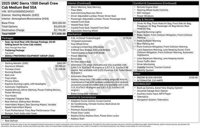 2025 GMC Sierra 1500 Denali