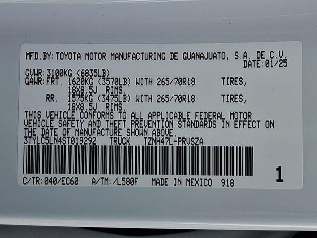 2025 Toyota Tacoma Hybrid Trailhunter