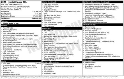 2021 Hyundai Elantra SEL
