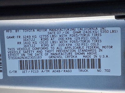 2006 Toyota Tacoma Base