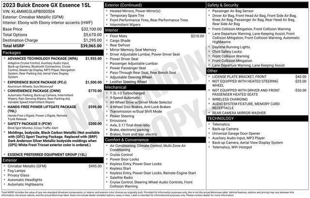 2023 Buick Encore GX Essence