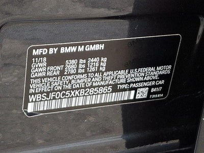 2019 BMW M5 Competition