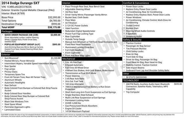 2014 Dodge Durango SXT