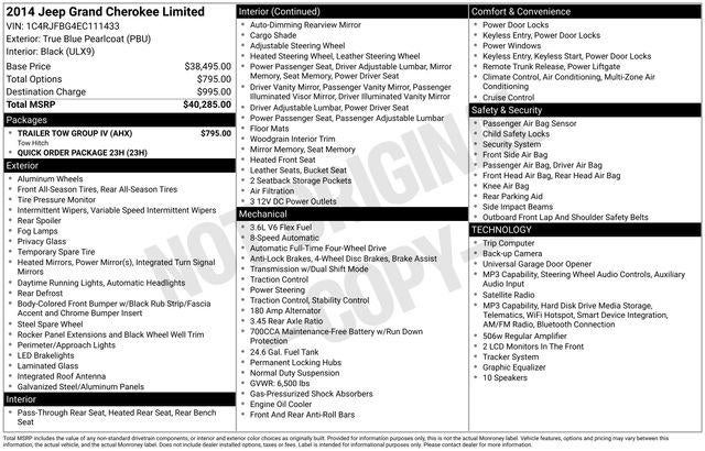 2014 Jeep Grand Cherokee Limited