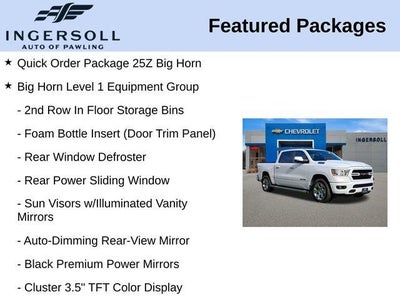 2020 RAM 1500 Big Horn Crew Cab 4x4 5'7" Box