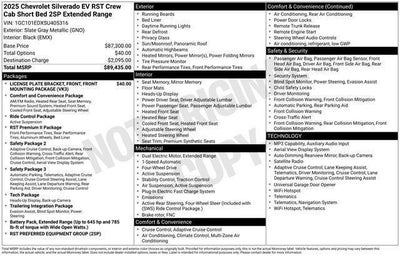 2025 Chevrolet Silverado EV RST - Extended Range