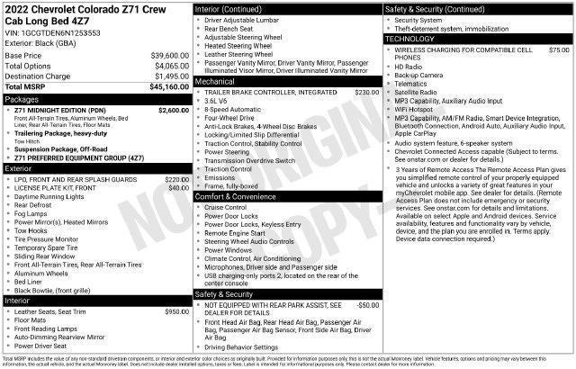 2022 Chevrolet Colorado 4WD Z71
