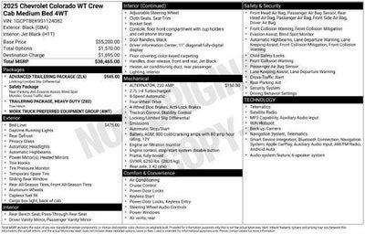 2025 Chevrolet Colorado 4WD Work Truck