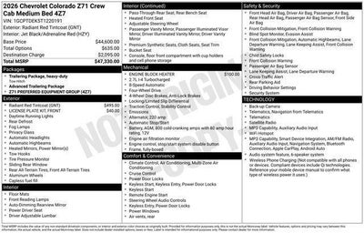 2026 Chevrolet Colorado Z71