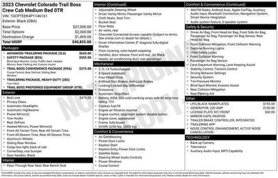 2023 Chevrolet Colorado Trail Boss