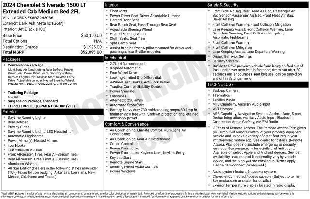 2024 Chevrolet Silverado 1500 LT (2FL)